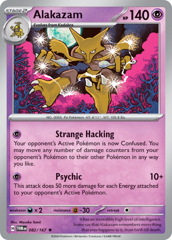 Alakazam 82/167 Scarlet & Violet Twilight Masquerade