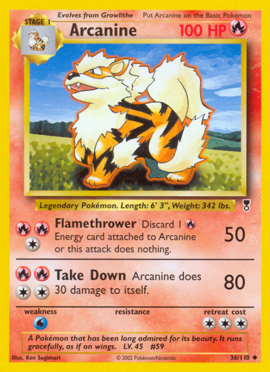 Arcanine 36/110 Other Legendary Collection