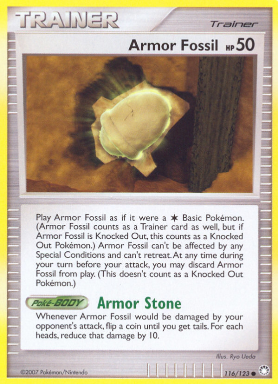 Armor Fossil 116/123 Diamond & Pearl Mysterious Treasures