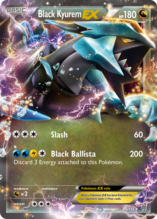 Black Kyurem-EX 95/135 Black & White Plasma Storm