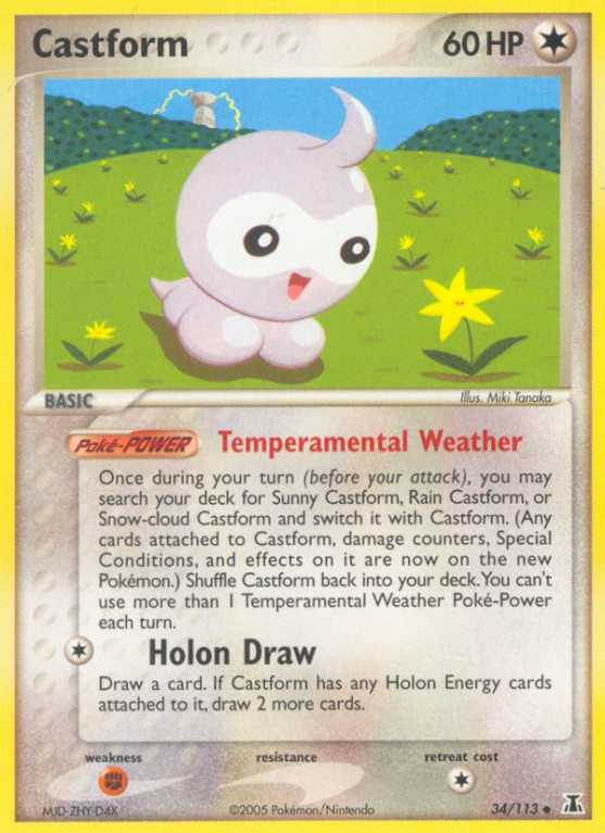 Castform 34/113 EX Delta Species