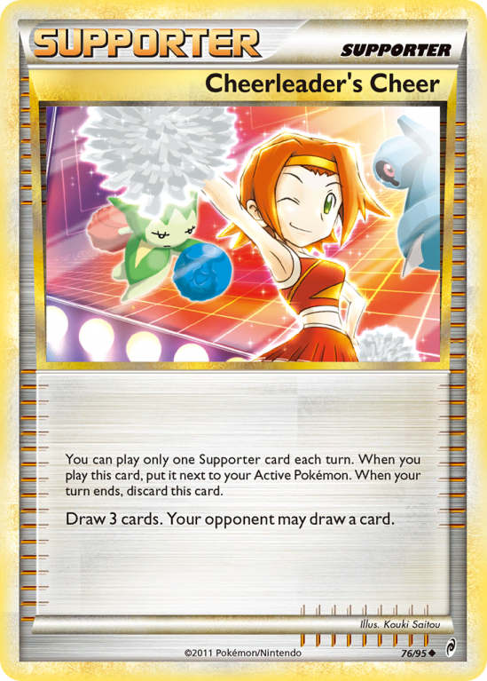 Cheerleader's Cheer 76/106 Heartgold & Soulsilver Call of Legends