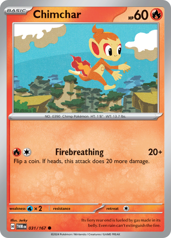 Chimchar 31/167 Scarlet & Violet Twilight Masquerade