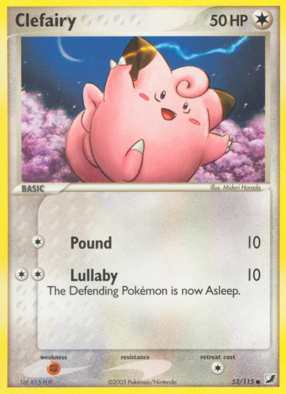 Clefairy 53/115 EX Unseen Forces