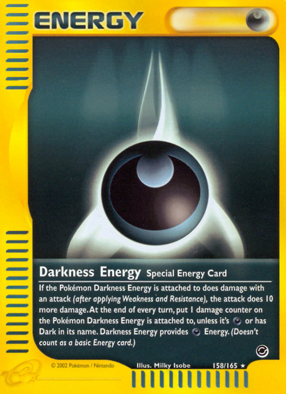 Darkness Energy 158/165 E-Card Expedition Base Set