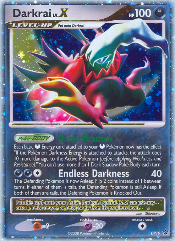 Darkrai LV.X DP19/56 Diamond & Pearl DP Black Star Promos