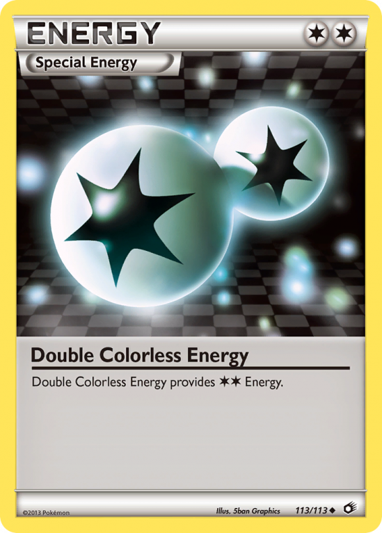 Double Colorless Energy 113/113 Black & White Legendary Treasures