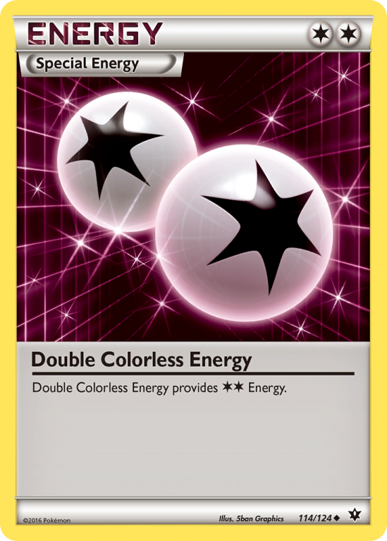 Double Colorless Energy 114/124 XY Fates Collide