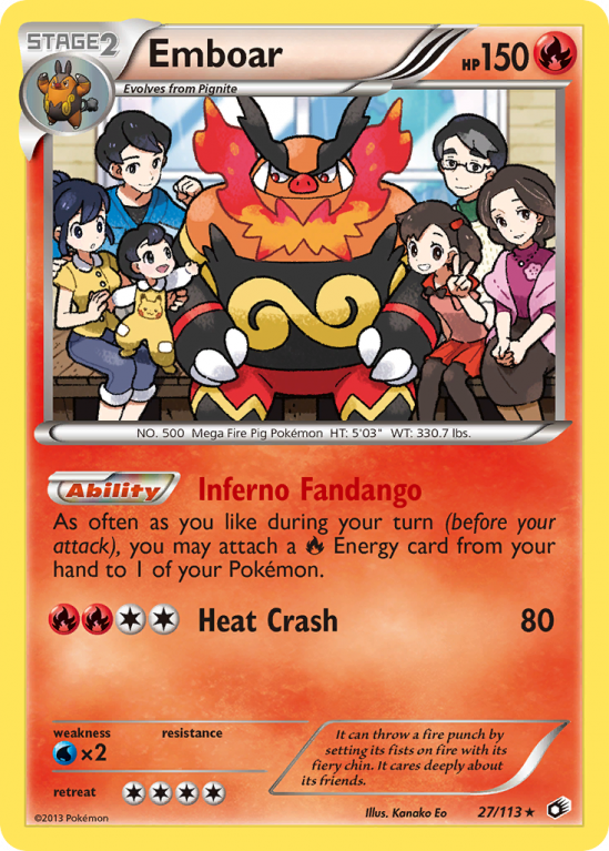 Emboar 27/113 Black & White Legendary Treasures