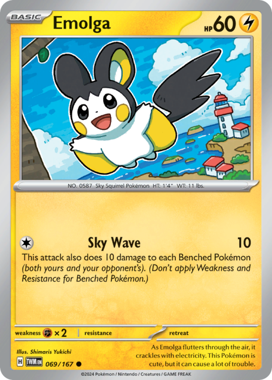 Emolga 69/167 Scarlet & Violet Twilight Masquerade