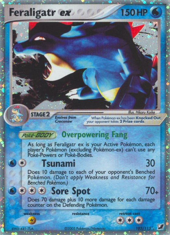 Feraligatr ex 103/115 EX Unseen Forces