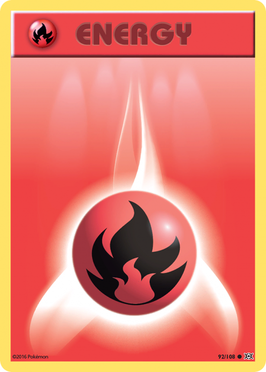 Fire Energy 92/108 XY Evolutions