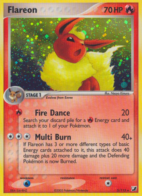 Flareon 5/115 EX Unseen Forces