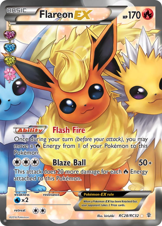 Flareon-EX RC28/115 XY Generations