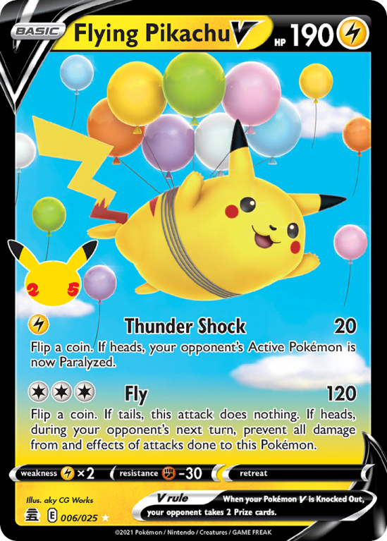 Flying Pikachu V 6/25 Sword & Shield Celebrations