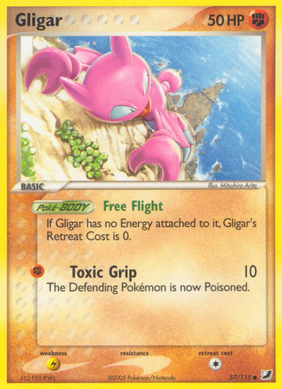 Gligar 57/115 EX Unseen Forces