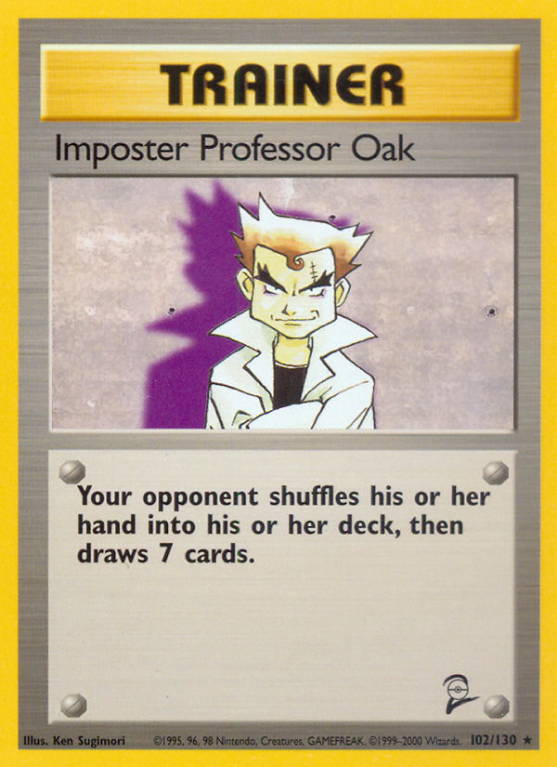 Imposter Professor Oak 102/130 Base Base Set 2