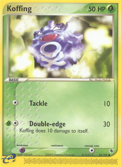 Koffing 54/109 EX Ruby & Sapphire