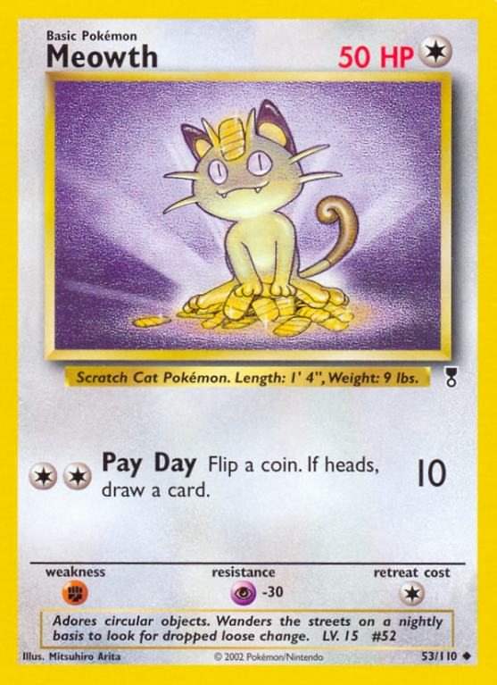 Meowth 53/110 Other Legendary Collection