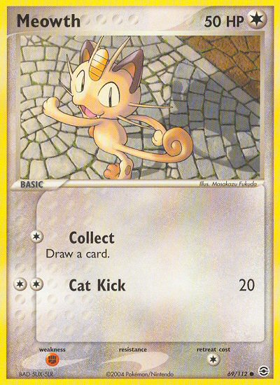Meowth 69/112 EX FireRed & LeafGreen