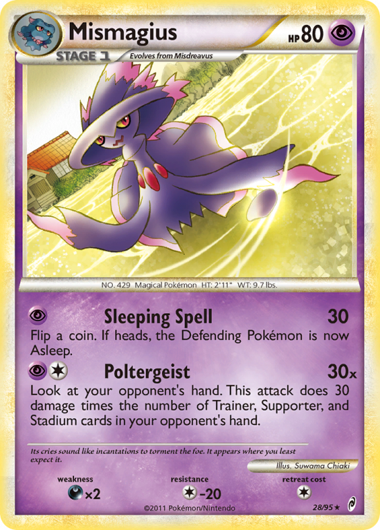 Mismagius 28/106 Heartgold & Soulsilver Call of Legends