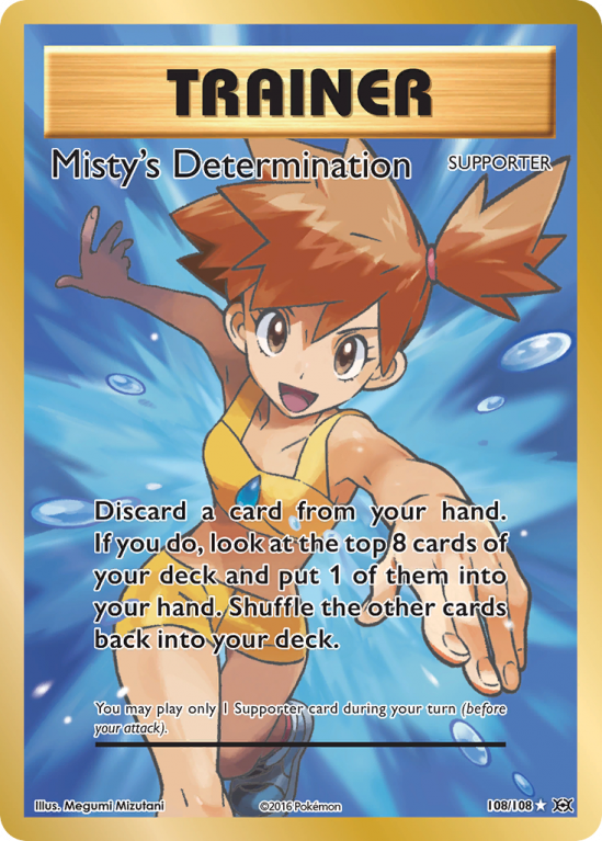 Misty's Determination 108/108 XY Evolutions