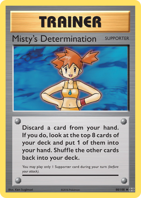 Misty's Determination 80/108 XY Evolutions