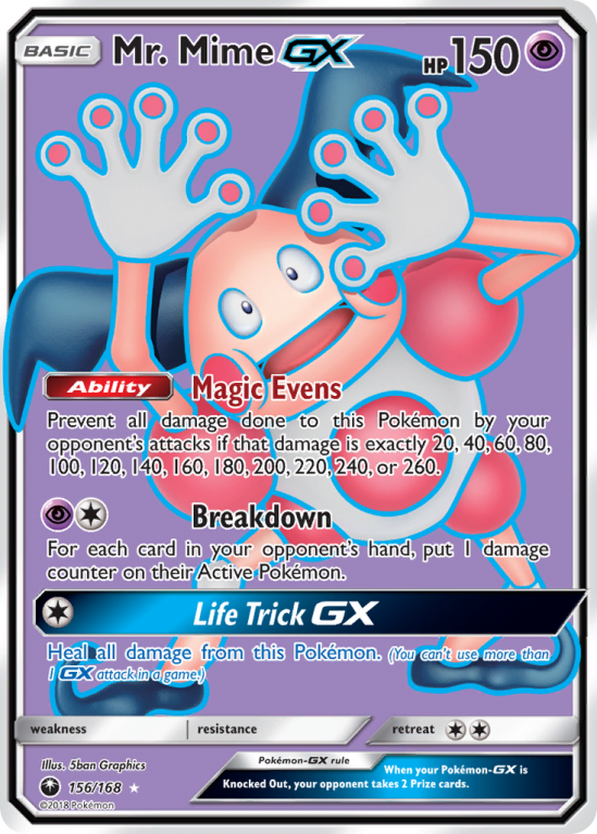 Mr. Mime-GX 156/168 Sun & Moon Celestial Storm