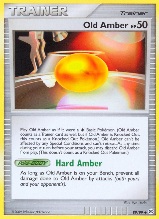 Old Amber 89/99 Platinum Arceus