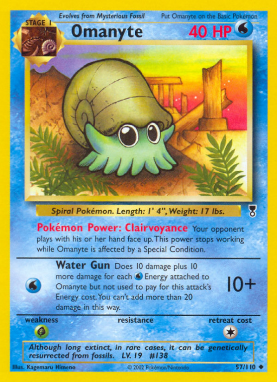 Omanyte 57/110 Other Legendary Collection