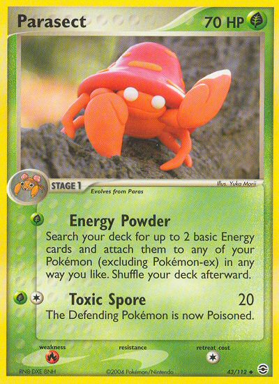 Parasect 43/112 EX FireRed & LeafGreen