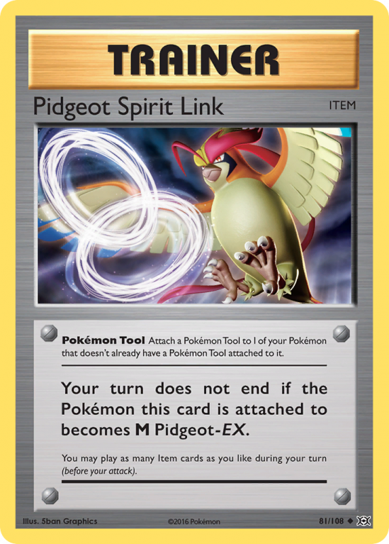 Pidgeot Spirit Link 81/108 XY Evolutions