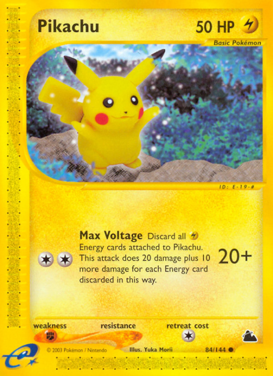 Pikachu 84/182 E-Card Skyridge