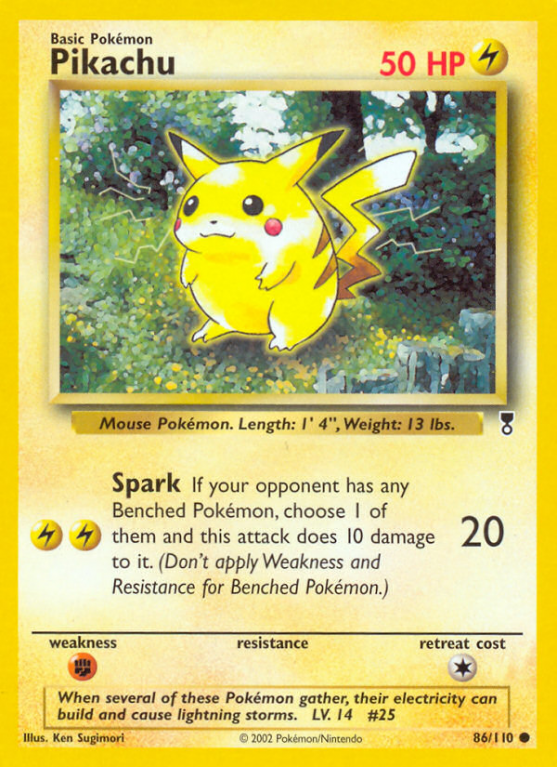 Pikachu 86/110 Other Legendary Collection