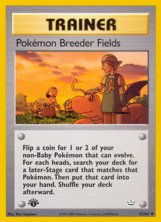 Pokémon Breeder Fields 62/66 Neo Neo Revelation