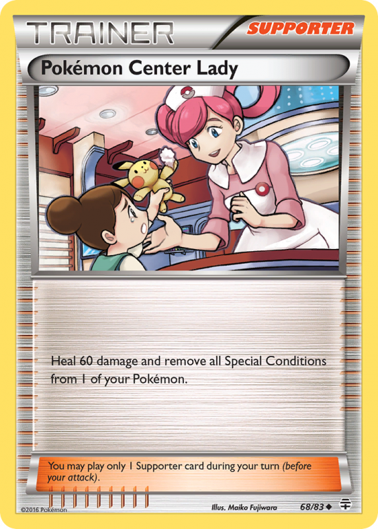 Pokémon Center Lady 68/115 XY Generations