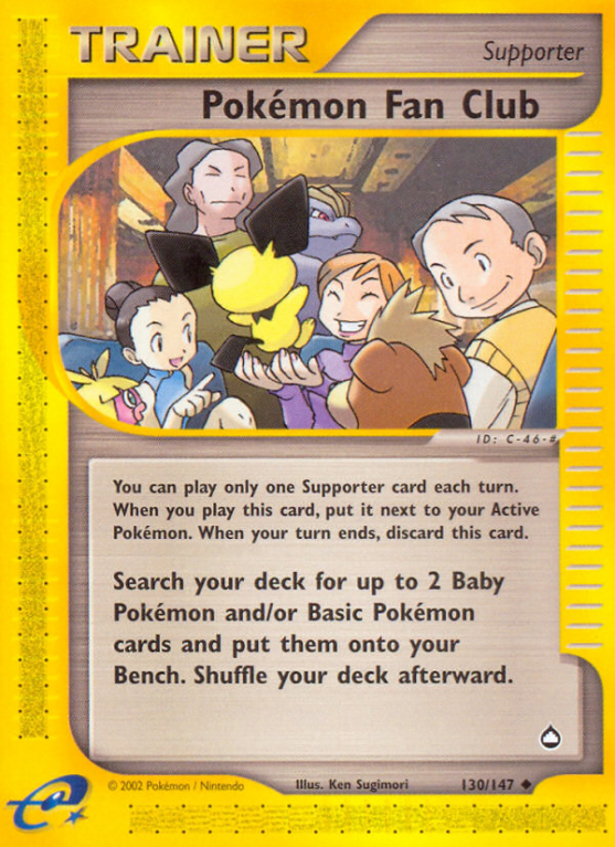 Pokémon Fan Club 130/147 E-Card Aquapolis