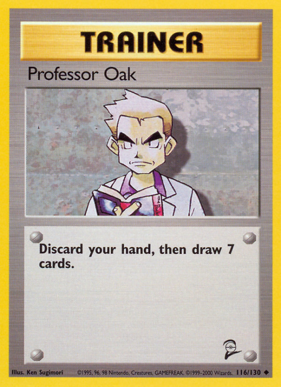 Professor Oak 116/130 Base Base Set 2