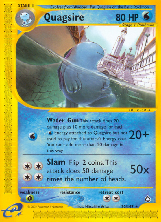 Quagsire 30/147 E-Card Aquapolis