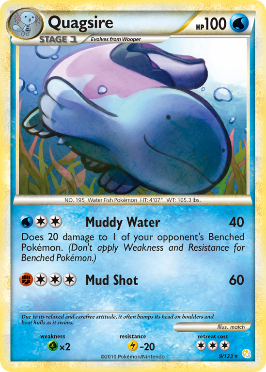 Quagsire 9/123 Heartgold & Soulsilver HeartGold & SoulSilver