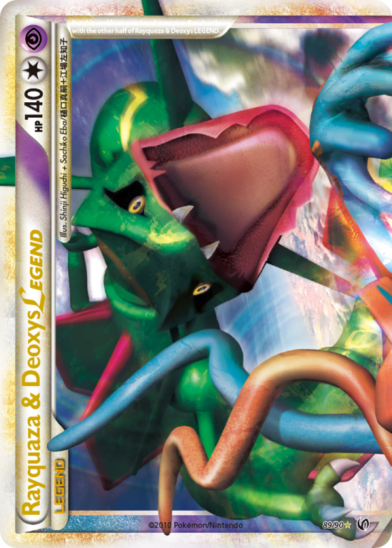 Rayquaza & Deoxys LEGEND 89/90 Heartgold & Soulsilver HS—Undaunted