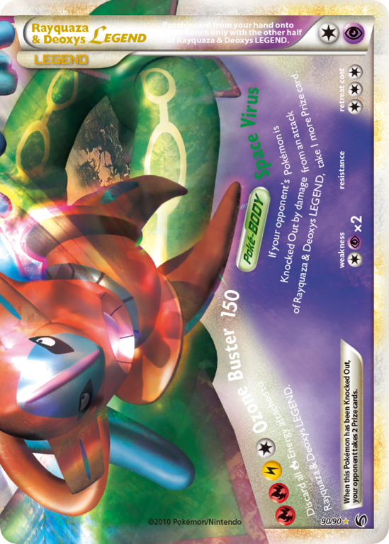 Rayquaza & Deoxys LEGEND 90/90 Heartgold & Soulsilver HS—Undaunted