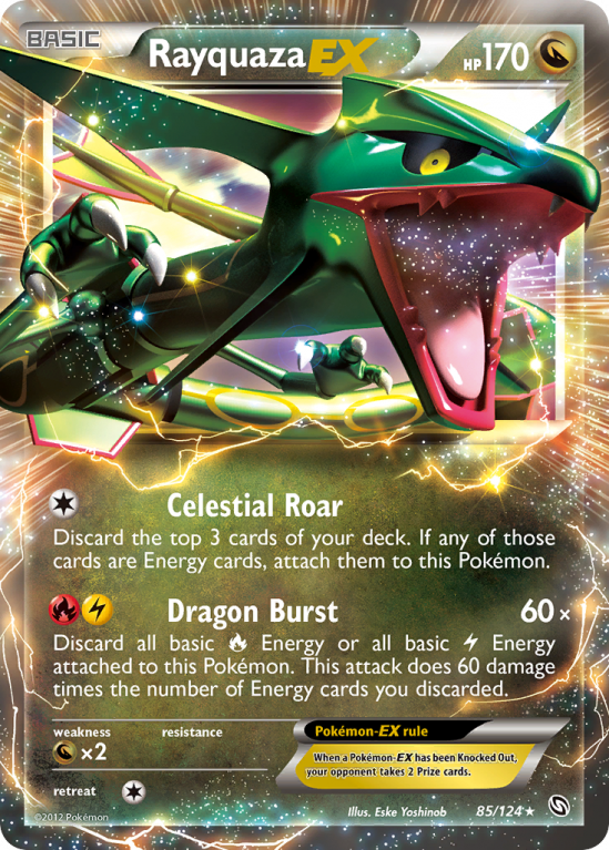 Rayquaza-EX 85/124 Black & White Dragons Exalted