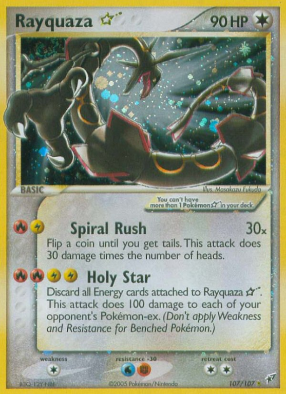 Rayquaza Star 107/107 EX Deoxys