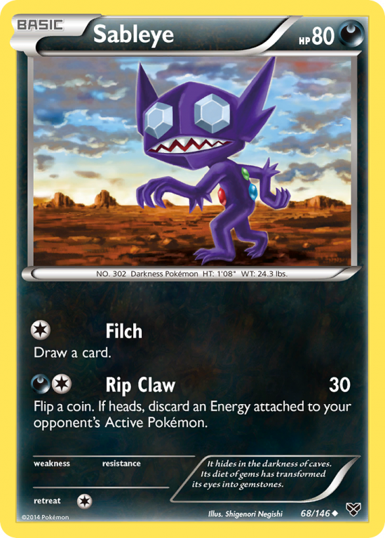 Sableye 68/146 XY XY