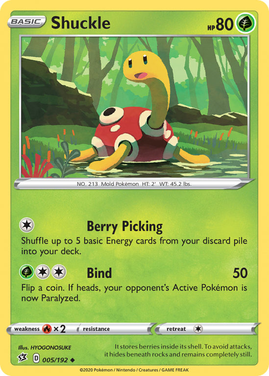 Shuckle 5/192 Sword & Shield Rebel Clash