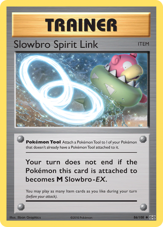 Slowbro Spirit Link 86/108 XY Evolutions