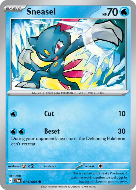 Sneasel 13/64 Scarlet & Violet Shrouded Fable