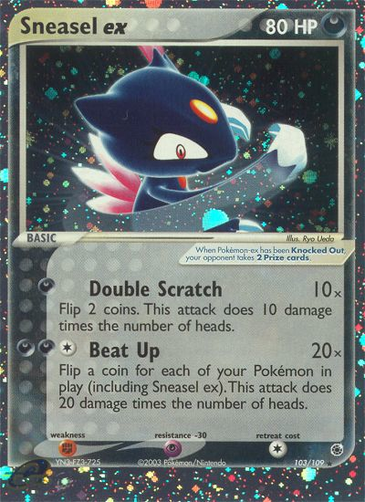 Sneasel ex 103/109 EX Ruby & Sapphire