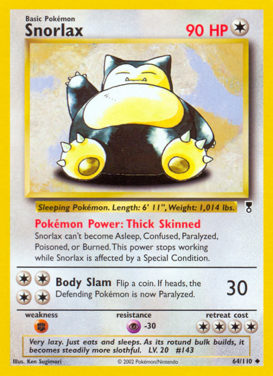 Snorlax 64/110 Other Legendary Collection
